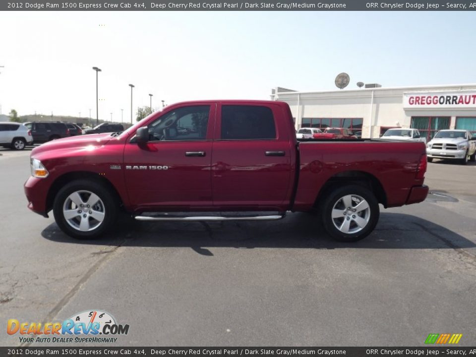 2012 Dodge Ram 1500 Express Crew Cab 4x4 Deep Cherry Red Crystal Pearl / Dark Slate Gray/Medium Graystone Photo #8