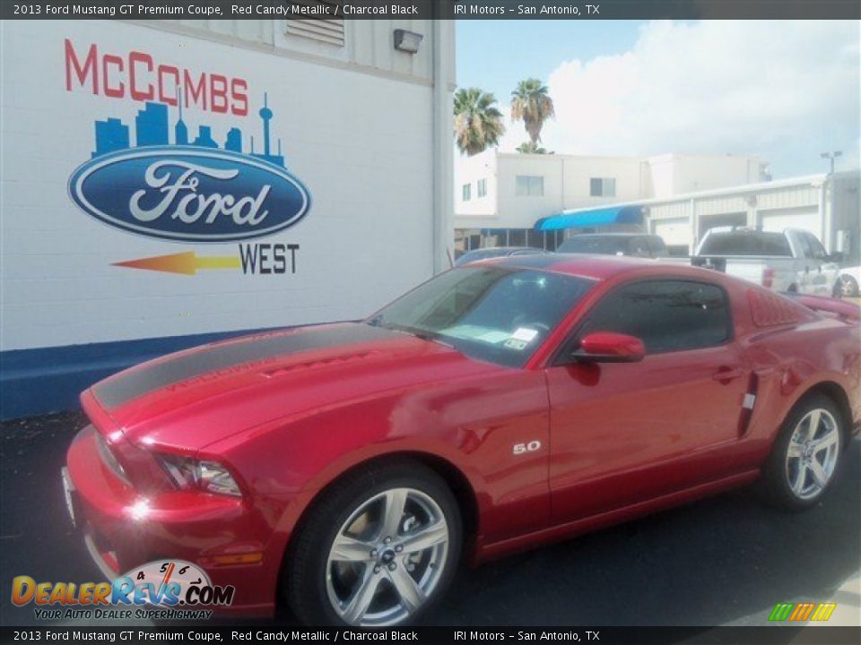 2013 Ford Mustang GT Premium Coupe Red Candy Metallic / Charcoal Black Photo #1
