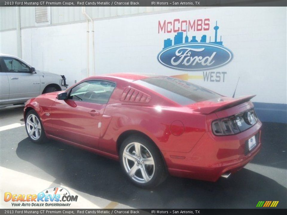 2013 Ford Mustang GT Premium Coupe Red Candy Metallic / Charcoal Black Photo #3