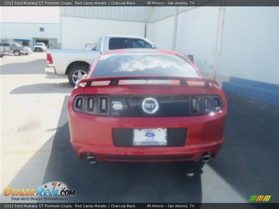 2013 Ford Mustang GT Premium Coupe Red Candy Metallic / Charcoal Black Photo #4