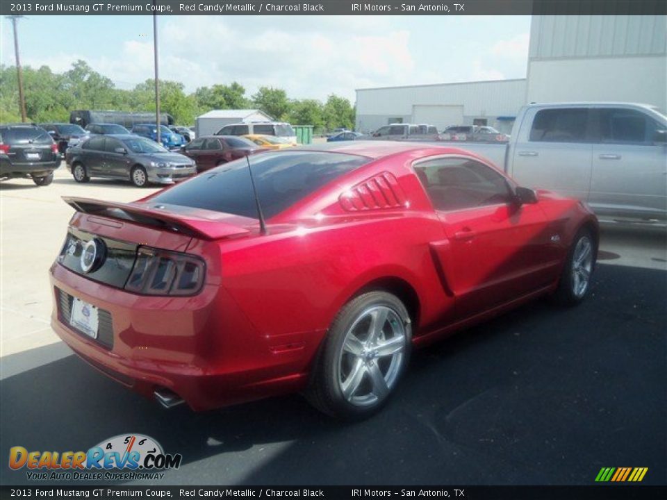 2013 Ford Mustang GT Premium Coupe Red Candy Metallic / Charcoal Black Photo #5