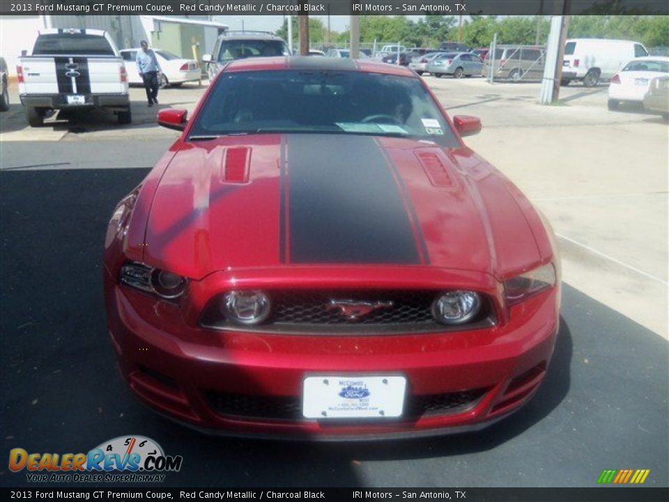2013 Ford Mustang GT Premium Coupe Red Candy Metallic / Charcoal Black Photo #8