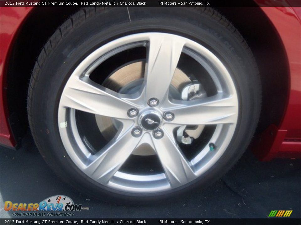 2013 Ford Mustang GT Premium Coupe Red Candy Metallic / Charcoal Black Photo #9
