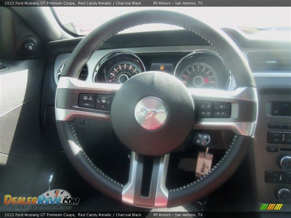 2013 Ford Mustang GT Premium Coupe Red Candy Metallic / Charcoal Black Photo #15