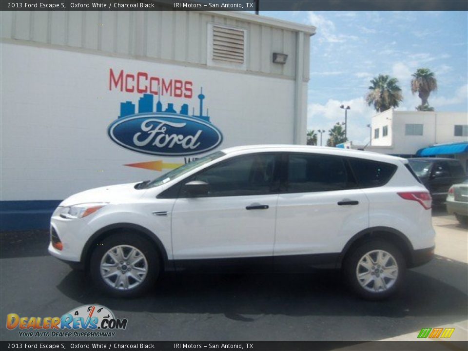 2013 Ford Escape S Oxford White / Charcoal Black Photo #2