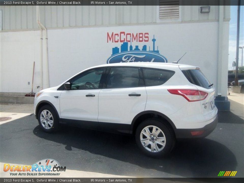 2013 Ford Escape S Oxford White / Charcoal Black Photo #3
