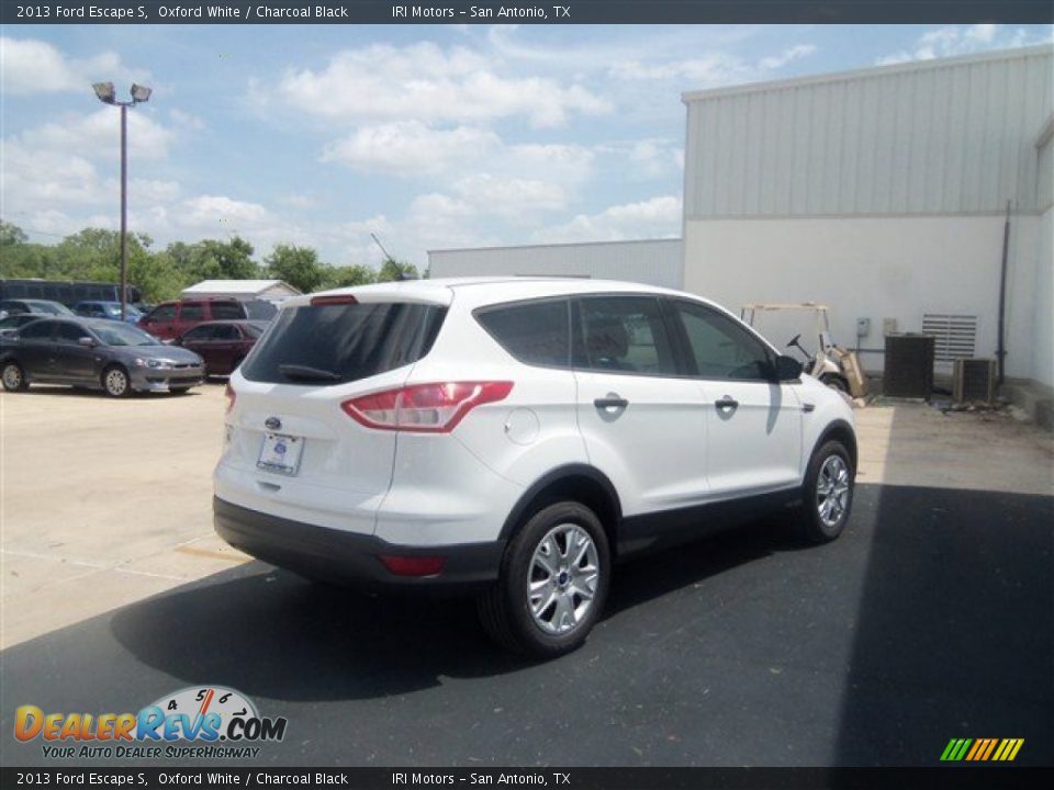 2013 Ford Escape S Oxford White / Charcoal Black Photo #5