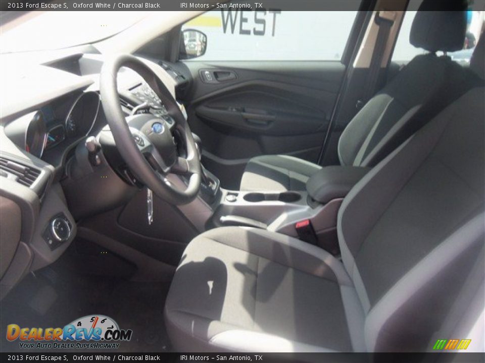 2013 Ford Escape S Oxford White / Charcoal Black Photo #10