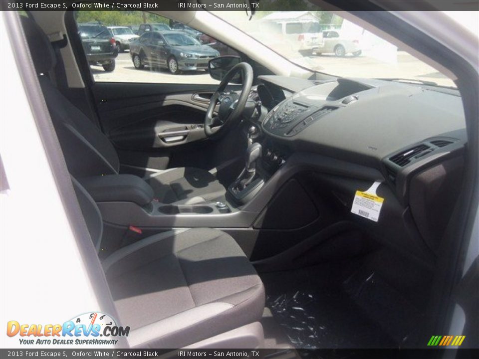 2013 Ford Escape S Oxford White / Charcoal Black Photo #13