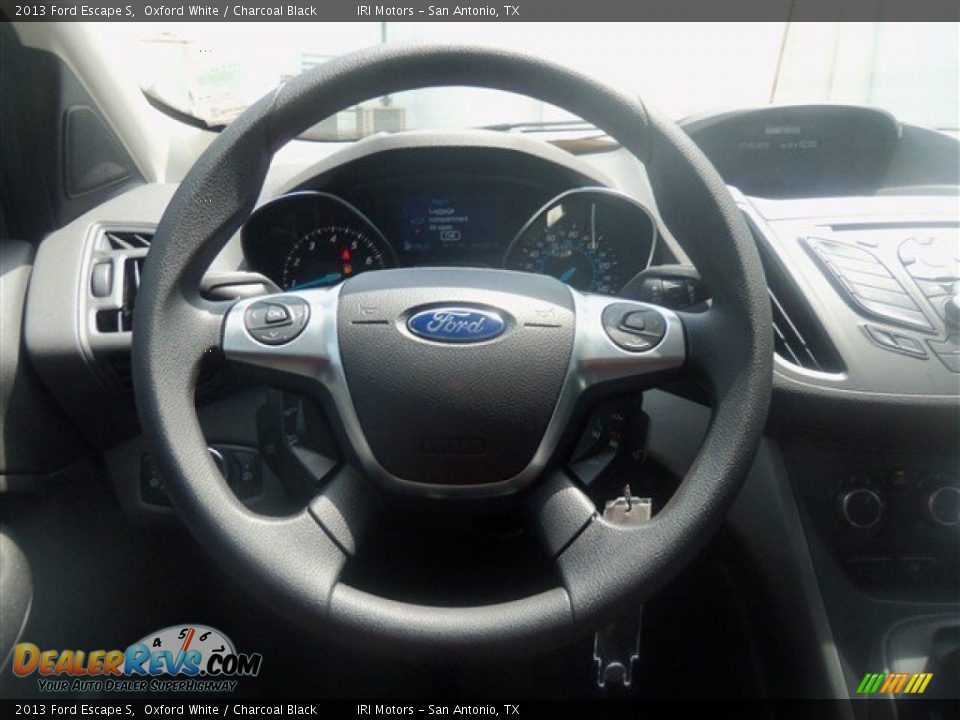 2013 Ford Escape S Oxford White / Charcoal Black Photo #16