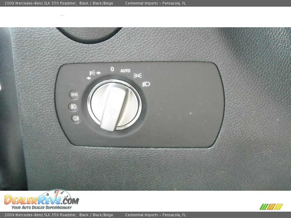 2009 Mercedes-Benz SLK 350 Roadster Black / Black/Beige Photo #27