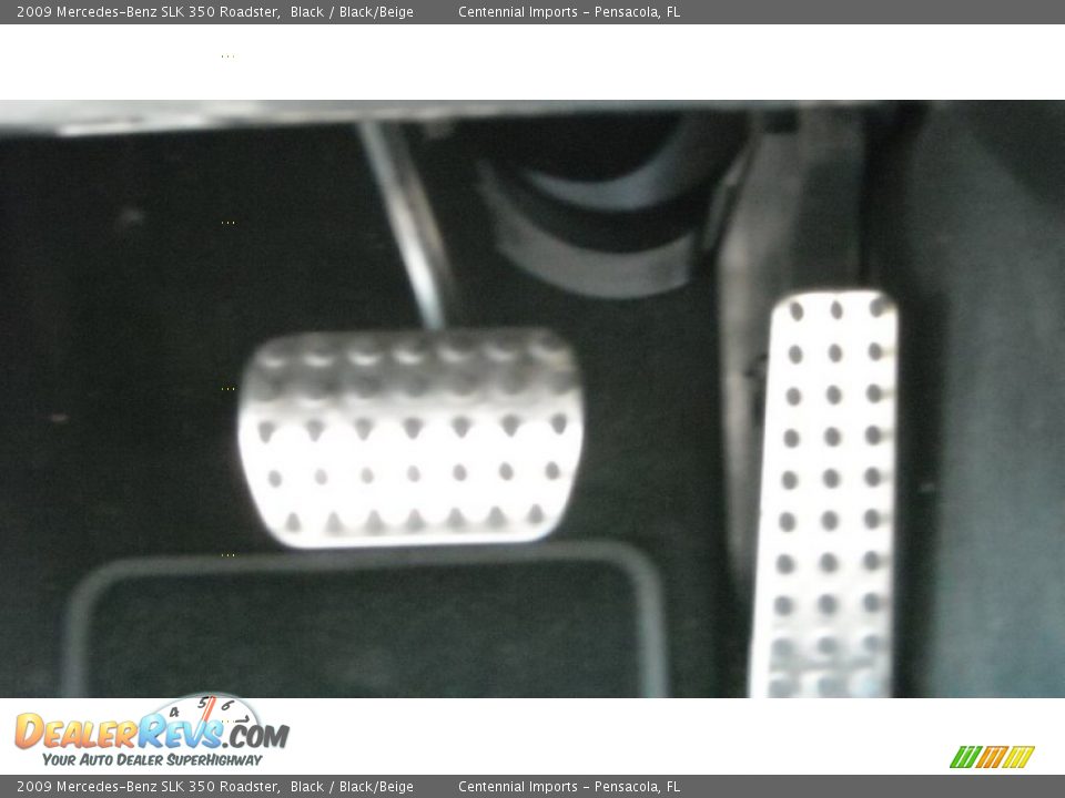 2009 Mercedes-Benz SLK 350 Roadster Black / Black/Beige Photo #28