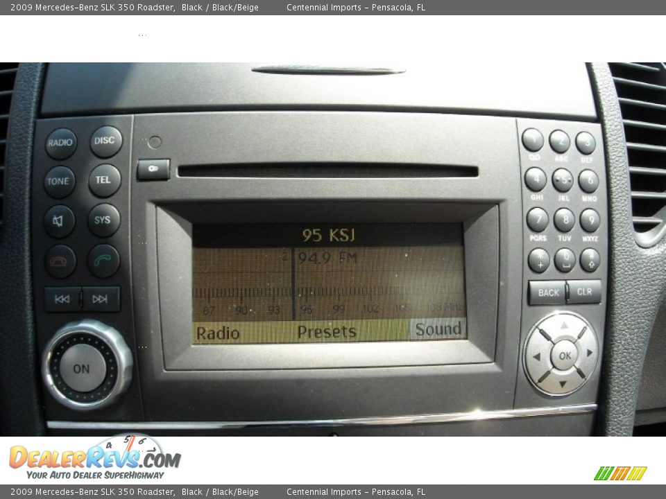 2009 Mercedes-Benz SLK 350 Roadster Black / Black/Beige Photo #30