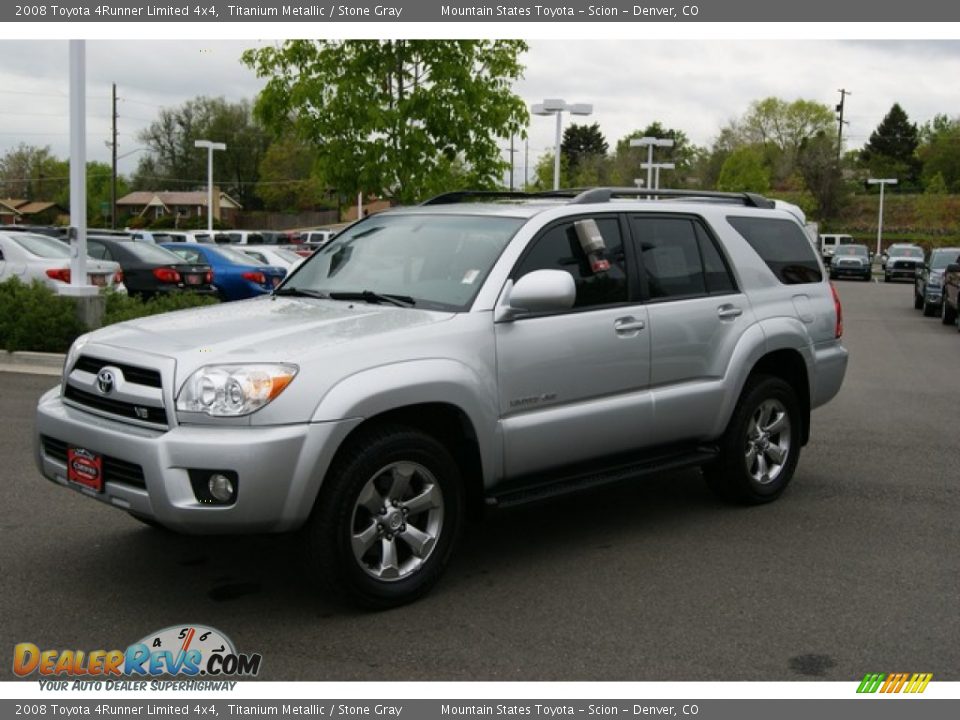2008 Toyota 4Runner Limited 4x4 Titanium Metallic / Stone Gray Photo #5