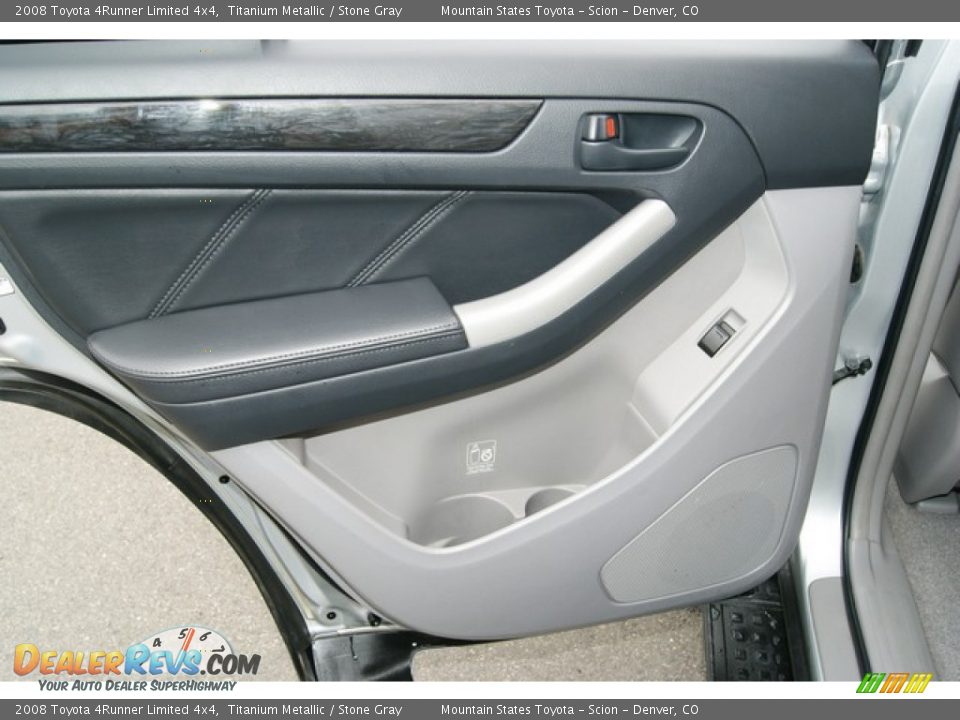 2008 Toyota 4Runner Limited 4x4 Titanium Metallic / Stone Gray Photo #23