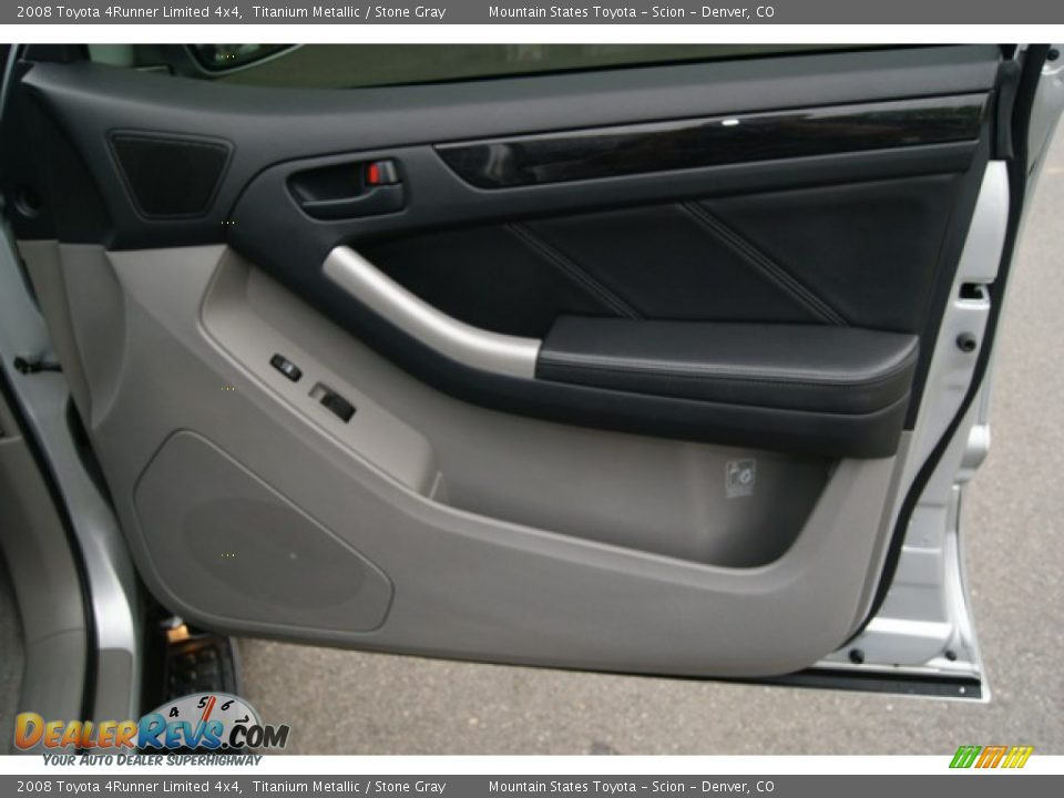 2008 Toyota 4Runner Limited 4x4 Titanium Metallic / Stone Gray Photo #25