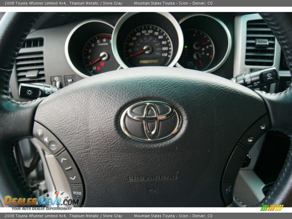 2008 Toyota 4Runner Limited 4x4 Titanium Metallic / Stone Gray Photo #30