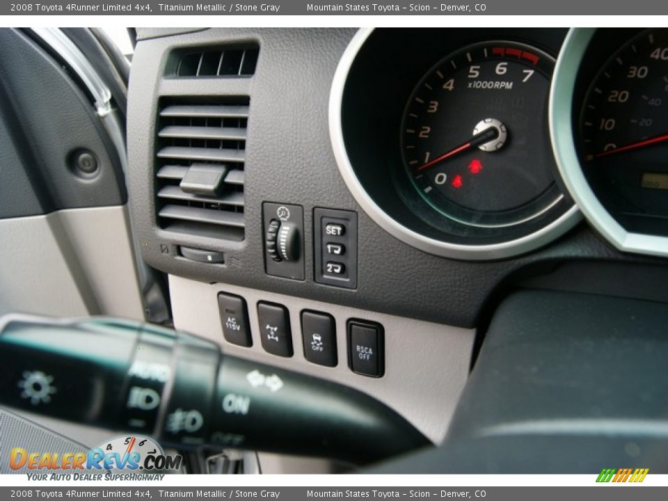 2008 Toyota 4Runner Limited 4x4 Titanium Metallic / Stone Gray Photo #33