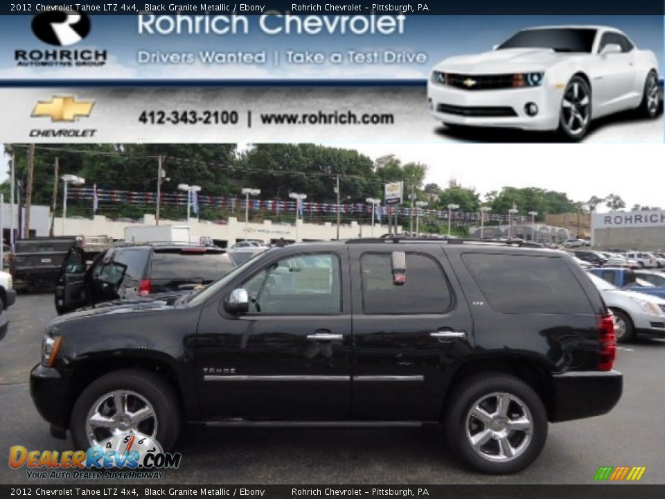 2012 Chevrolet Tahoe LTZ 4x4 Black Granite Metallic / Ebony Photo #1