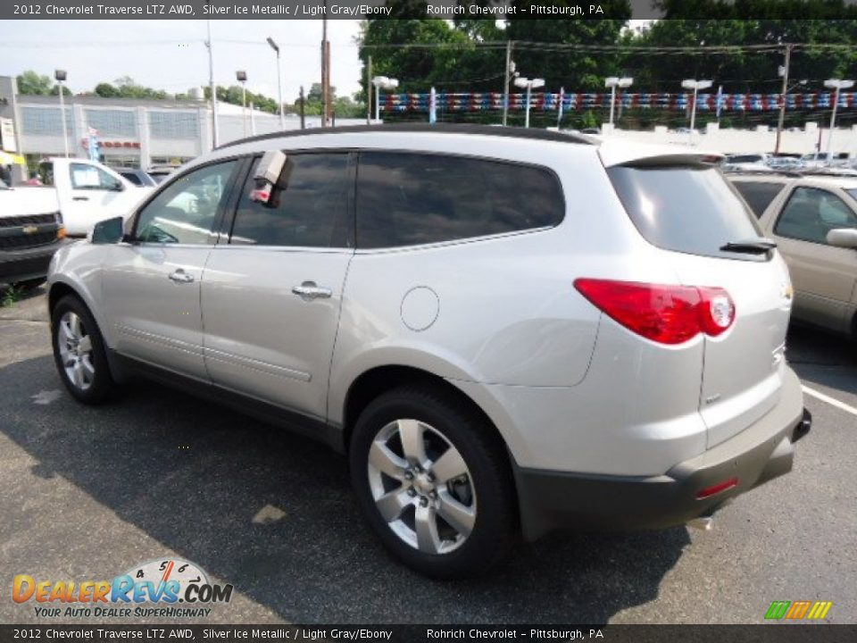 2012 Chevrolet Traverse LTZ AWD Silver Ice Metallic / Light Gray/Ebony Photo #2