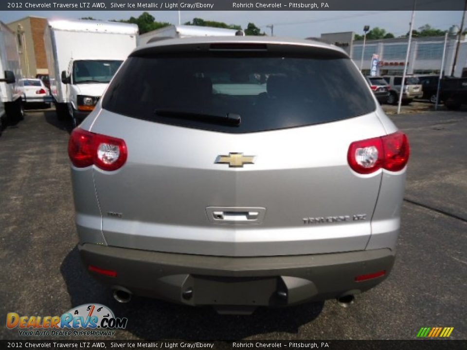 2012 Chevrolet Traverse LTZ AWD Silver Ice Metallic / Light Gray/Ebony Photo #3