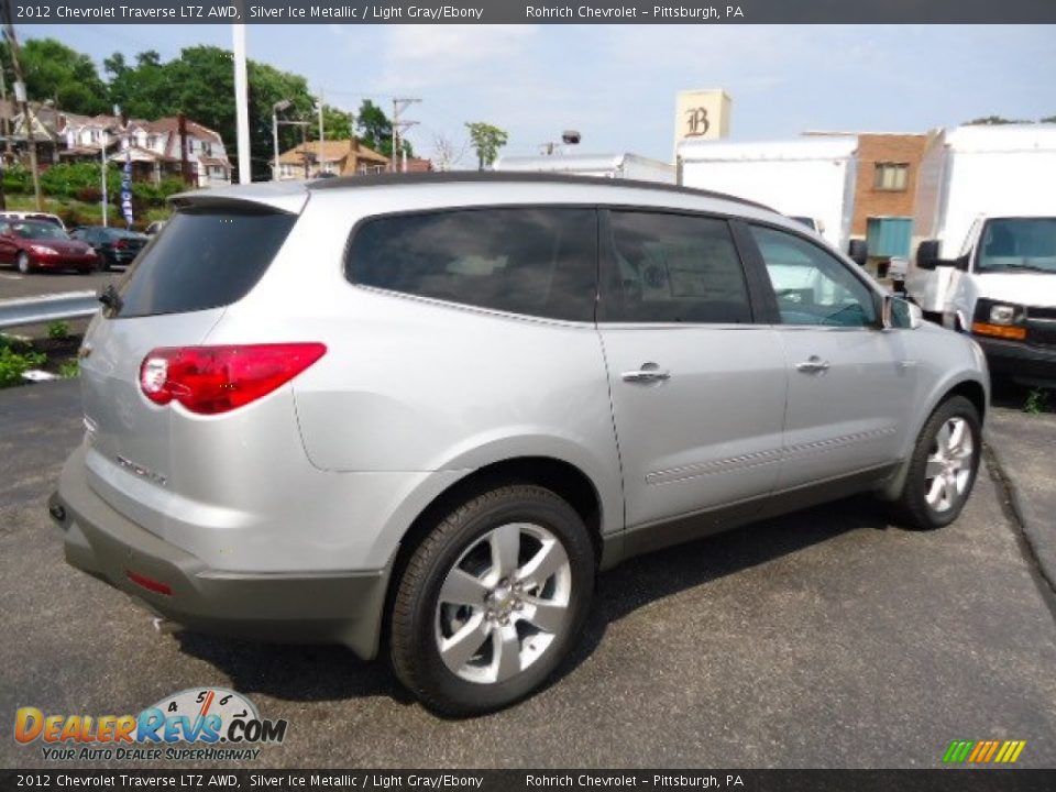 2012 Chevrolet Traverse LTZ AWD Silver Ice Metallic / Light Gray/Ebony Photo #4