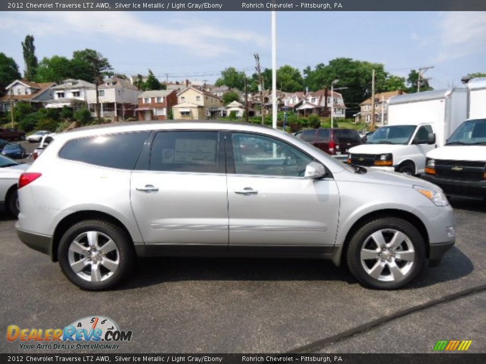 2012 Chevrolet Traverse LTZ AWD Silver Ice Metallic / Light Gray/Ebony Photo #5