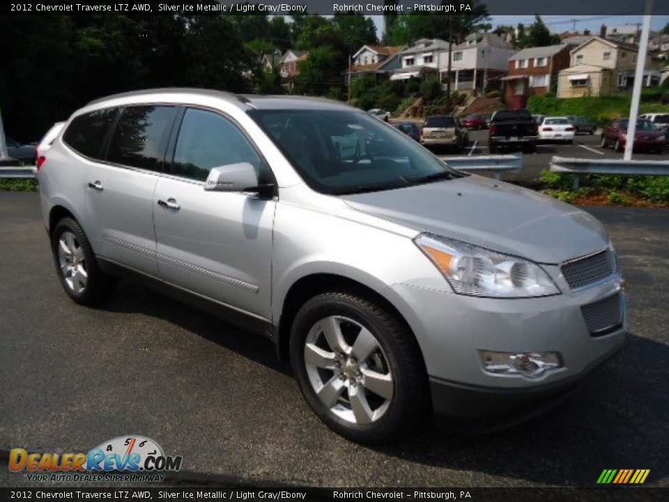 2012 Chevrolet Traverse LTZ AWD Silver Ice Metallic / Light Gray/Ebony Photo #6