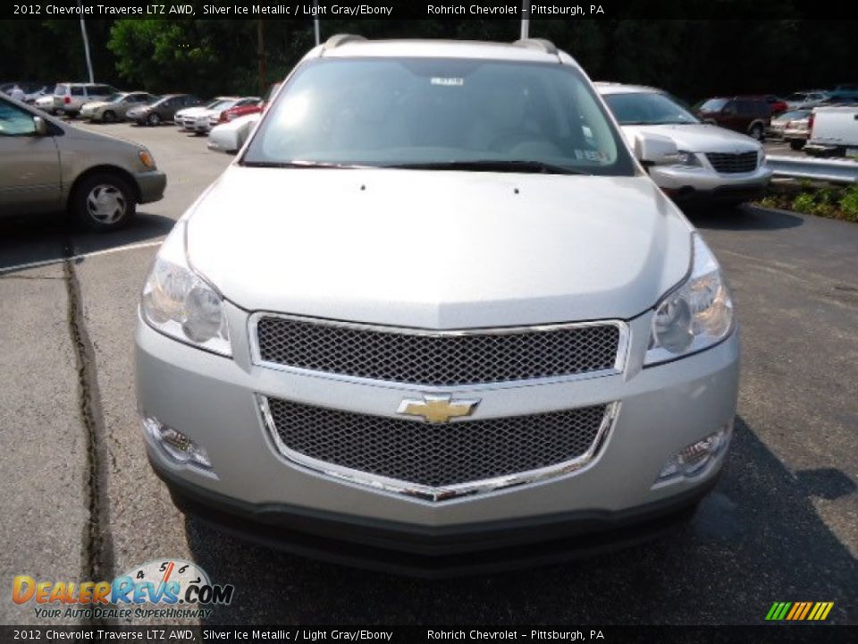2012 Chevrolet Traverse LTZ AWD Silver Ice Metallic / Light Gray/Ebony Photo #7