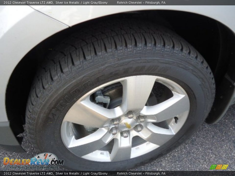 2012 Chevrolet Traverse LTZ AWD Silver Ice Metallic / Light Gray/Ebony Photo #9