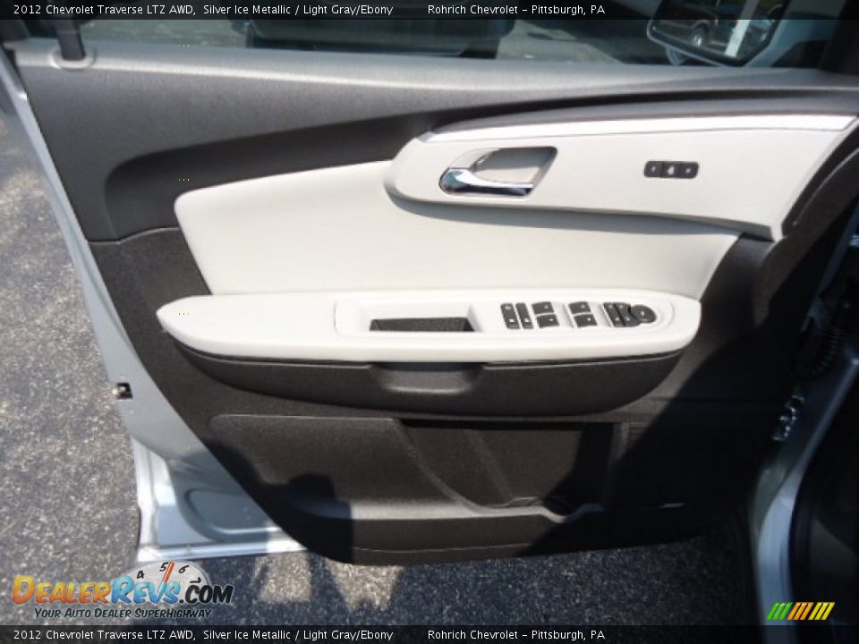 2012 Chevrolet Traverse LTZ AWD Silver Ice Metallic / Light Gray/Ebony Photo #14
