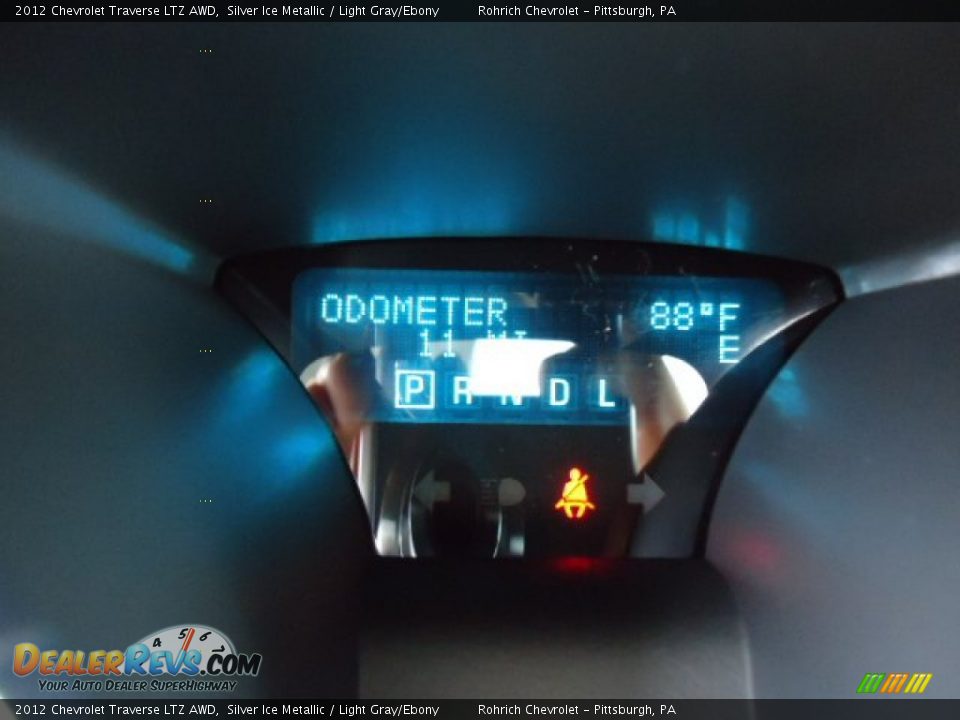 2012 Chevrolet Traverse LTZ AWD Silver Ice Metallic / Light Gray/Ebony Photo #20