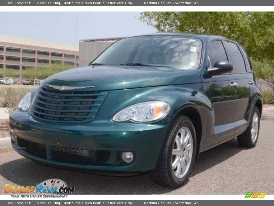 2009 Chrysler PT Cruiser Touring Melbourne Green Pearl / Pastel Slate Gray Photo #13