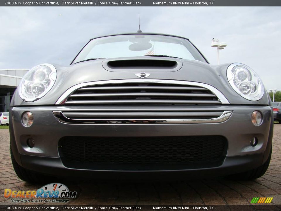 2008 Mini Cooper S Convertible Dark Silver Metallic / Space Gray/Panther Black Photo #8