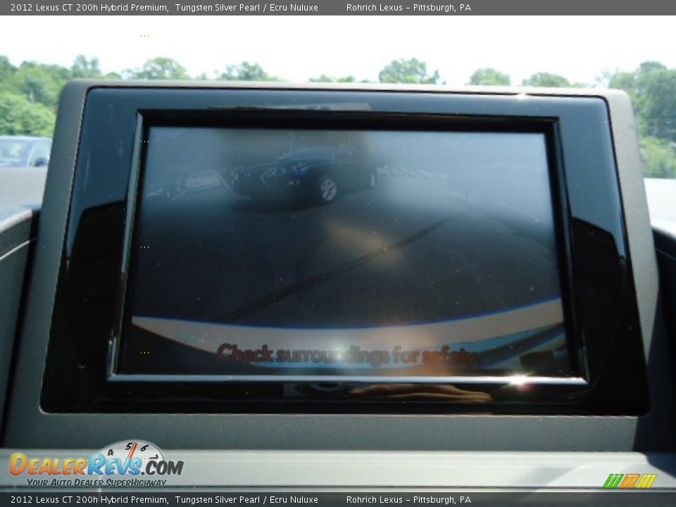 2012 Lexus CT 200h Hybrid Premium Tungsten Silver Pearl / Ecru Nuluxe Photo #18
