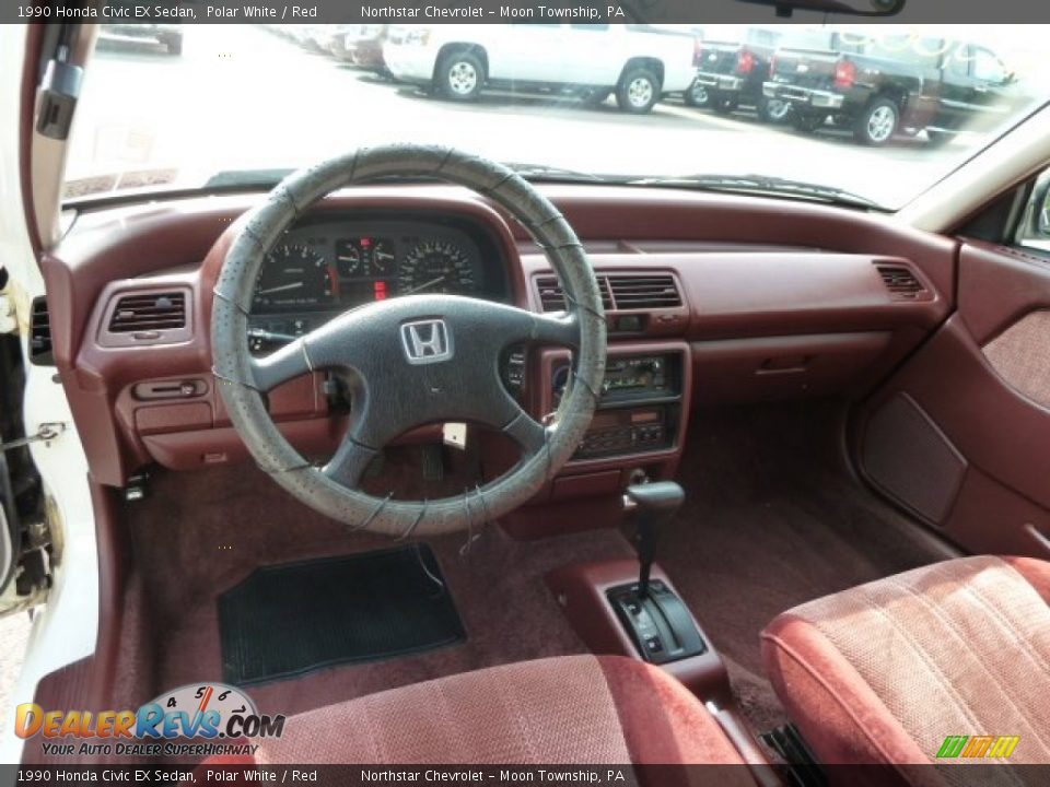 Dashboard of 1990 Honda Civic EX Sedan Photo #9