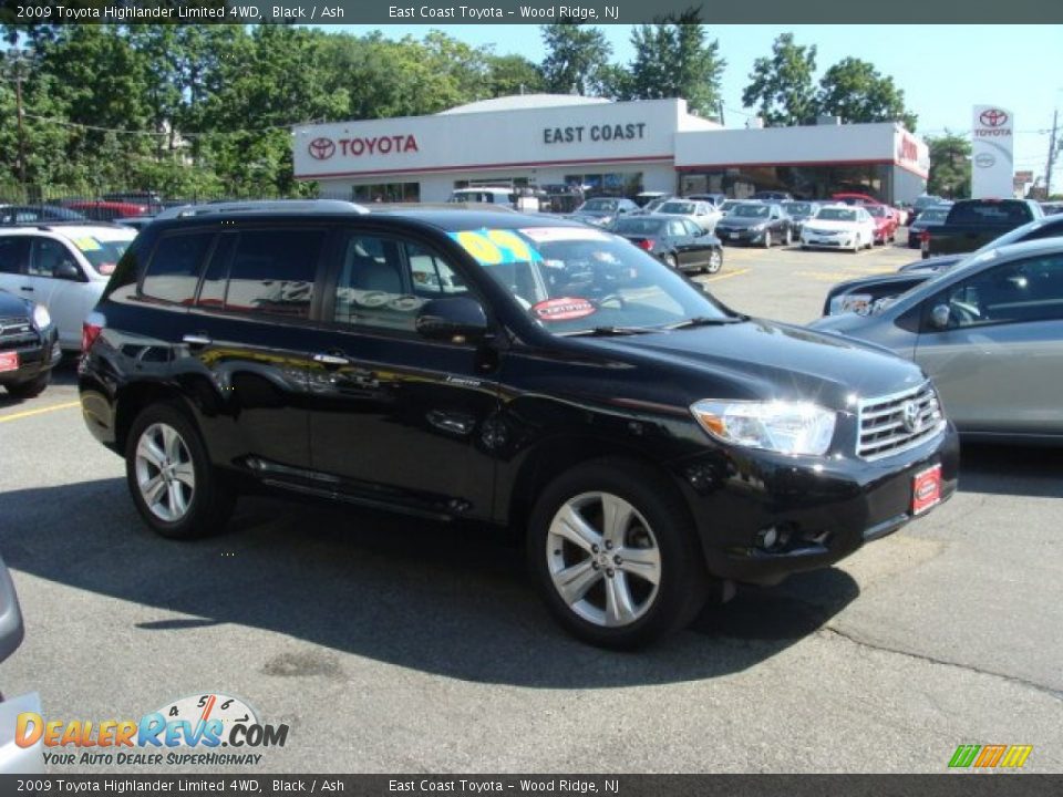 2009 Toyota Highlander Limited 4WD Black / Ash Photo #1