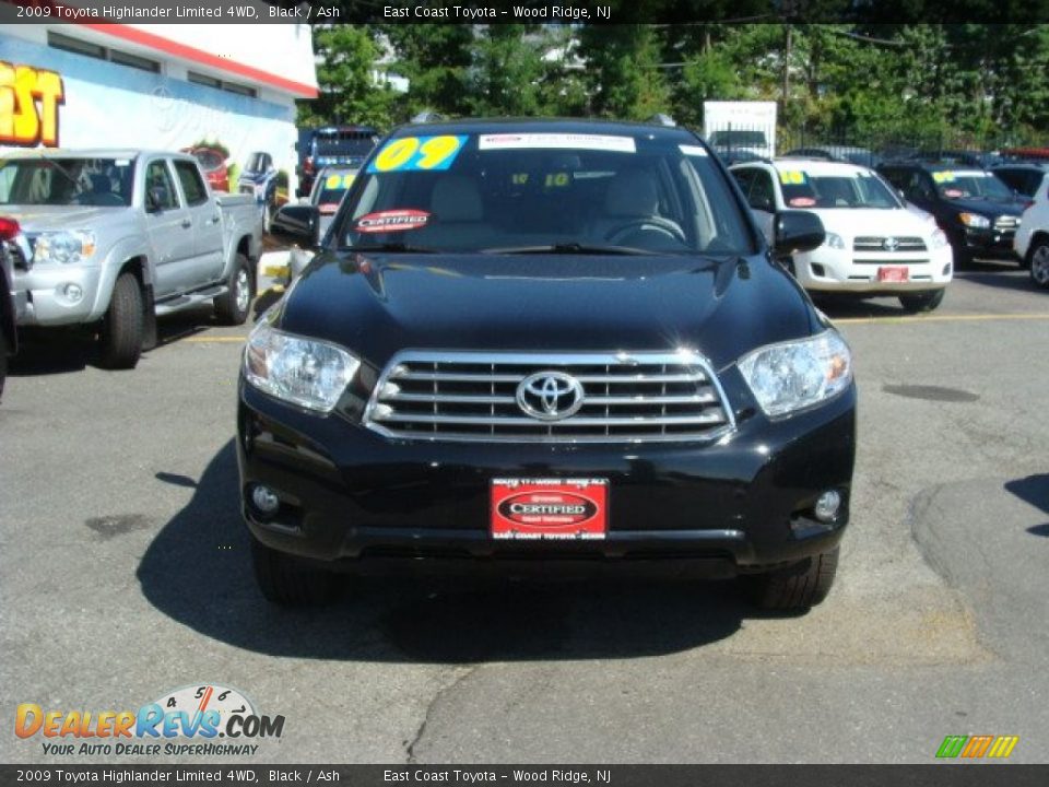 2009 Toyota Highlander Limited 4WD Black / Ash Photo #2
