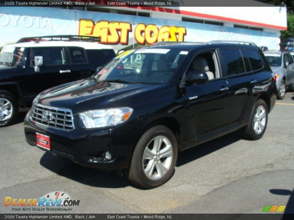 2009 Toyota Highlander Limited 4WD Black / Ash Photo #3