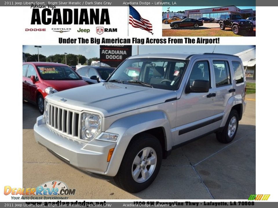 2011 Jeep Liberty Sport Bright Silver Metallic / Dark Slate Gray Photo #1