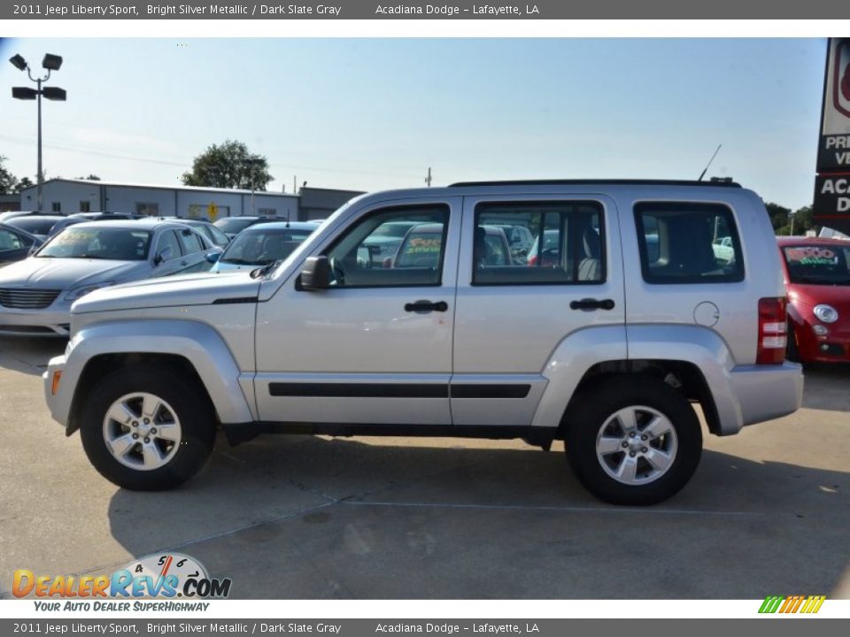 2011 Jeep Liberty Sport Bright Silver Metallic / Dark Slate Gray Photo #2