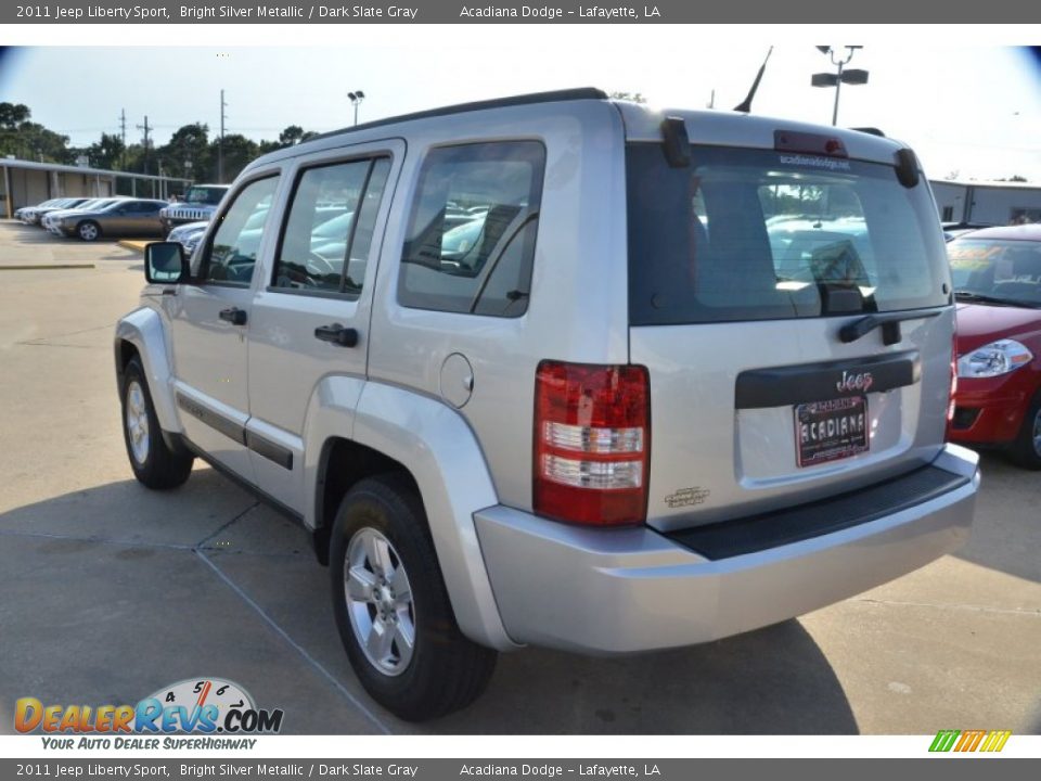 2011 Jeep Liberty Sport Bright Silver Metallic / Dark Slate Gray Photo #3