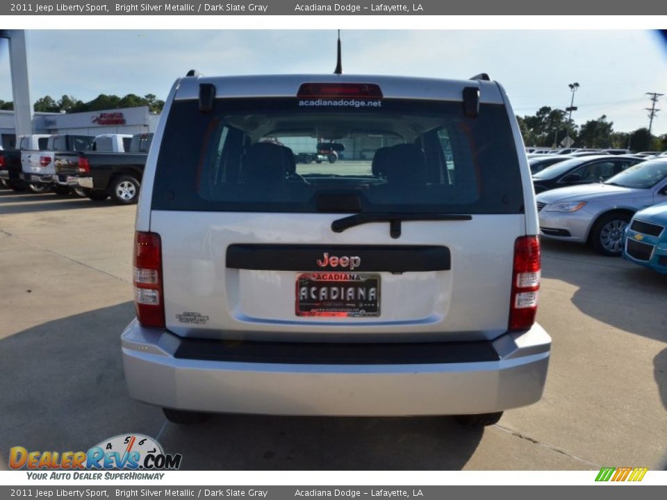2011 Jeep Liberty Sport Bright Silver Metallic / Dark Slate Gray Photo #4