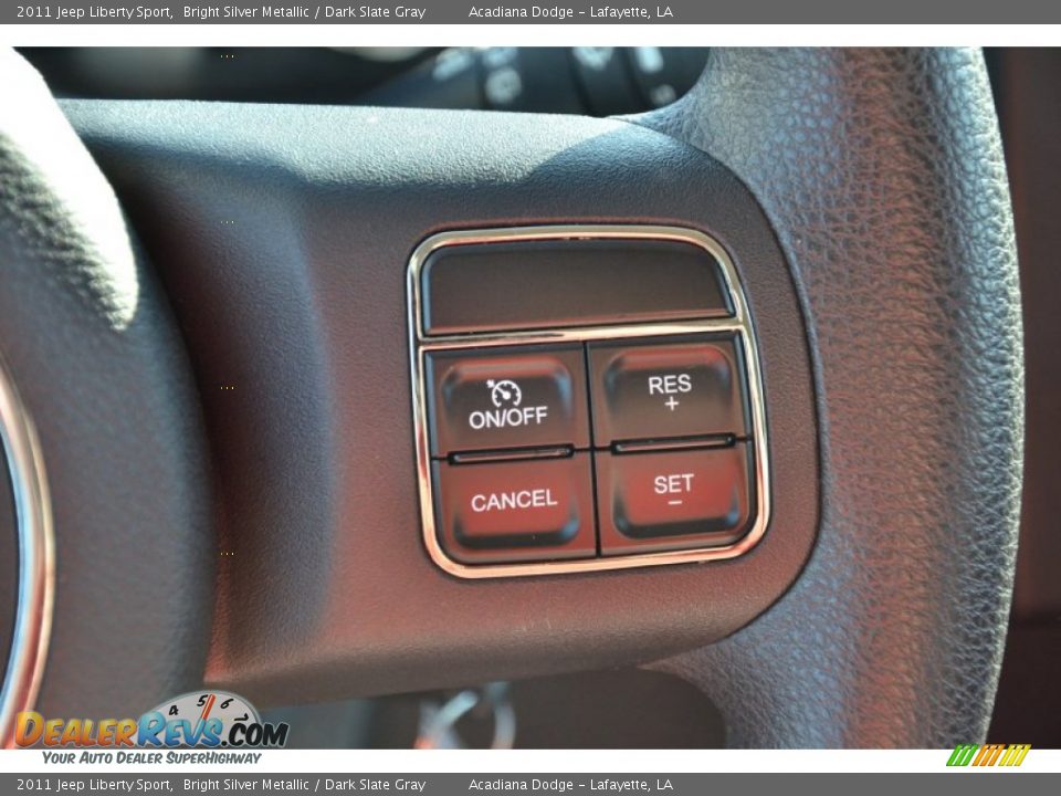 2011 Jeep Liberty Sport Bright Silver Metallic / Dark Slate Gray Photo #20