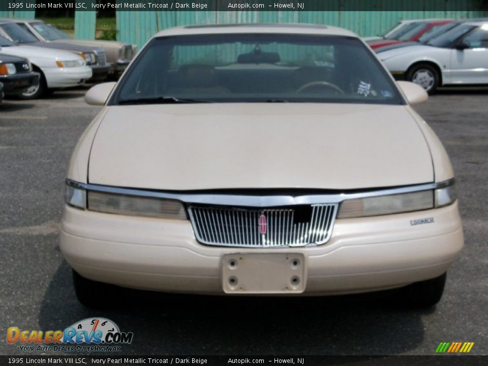 1995 Lincoln Mark VIII LSC Ivory Pearl Metallic Tricoat / Dark Beige Photo #1