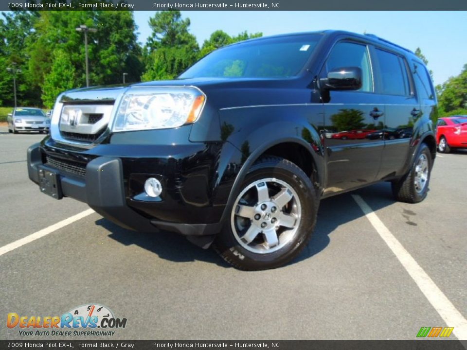 2009 Honda Pilot EX-L Formal Black / Gray Photo #1