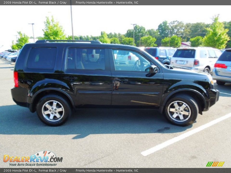 2009 Honda Pilot EX-L Formal Black / Gray Photo #3