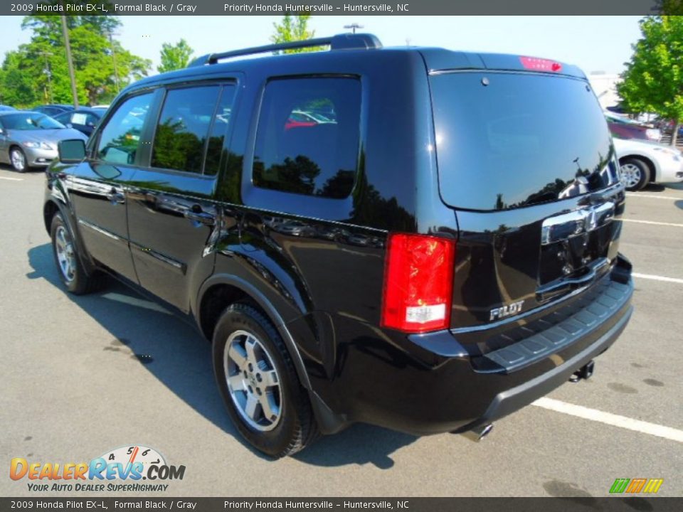 2009 Honda Pilot EX-L Formal Black / Gray Photo #5