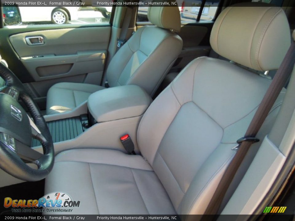 2009 Honda Pilot EX-L Formal Black / Gray Photo #9