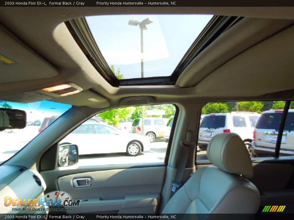 2009 Honda Pilot EX-L Formal Black / Gray Photo #11